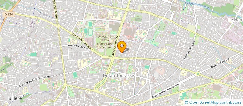 localisation de l'entreprise OBINVEST à PAU
