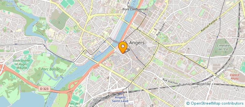 localisation de l'entreprise OBINVEST à ANGERS