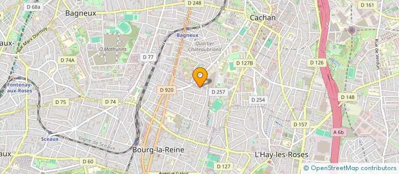 localisation de l'entreprise OBIT à BOURG-LA-REINE