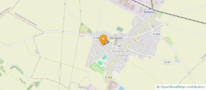 localisation de l'entreprise OBITIC à ROSIERES-EN-SANTERRE