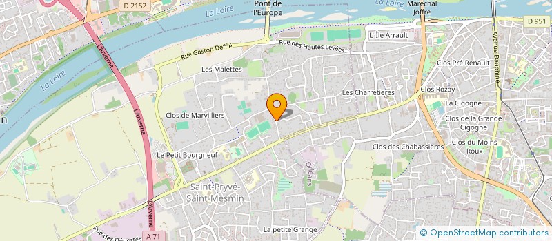 localisation de l'entreprise OBITZ SEBASTIEN SARL à SAINT-PRYVE-SAINT-MESMIN