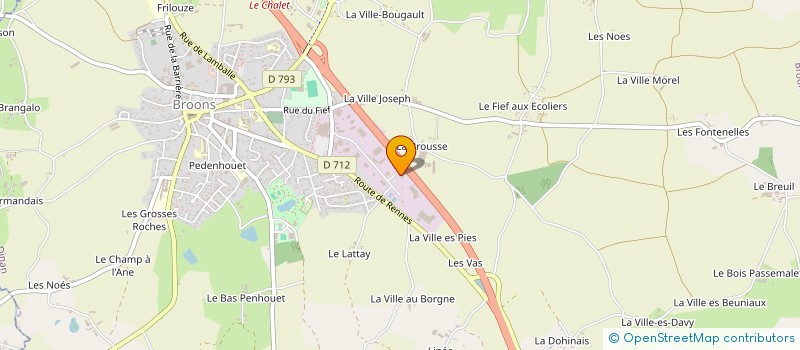 localisation de l'entreprise OBIWAN  BROONS