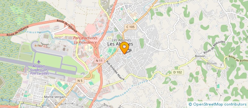 localisation de l'entreprise OBIZ' PRINT à LES ABYMES