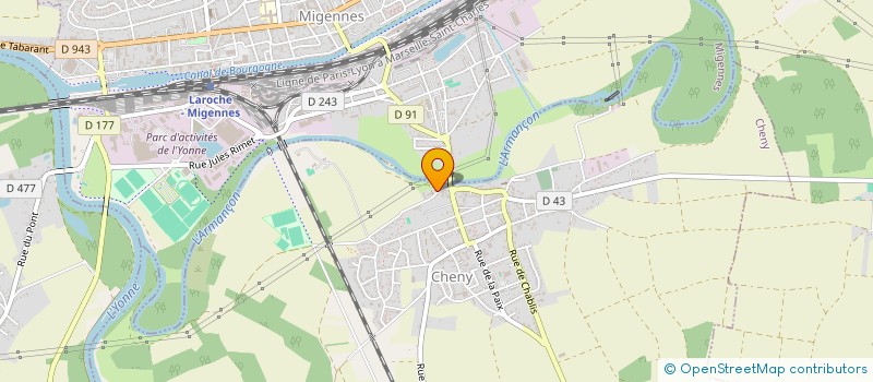 localisation de l'entreprise OBJ CASSIS  CHENY