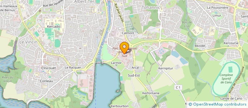 localisation de l'entreprise OBJ GROUP EXPRESS  VANNES
