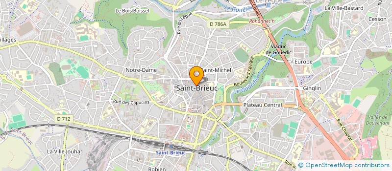 localisation de l'entreprise OBJ STUDIO à SAINT-BRIEUC