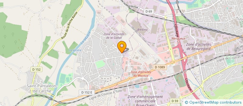 localisation de l'entreprise OBJAT CLUB CANIN  SAINT-PANTALEON-DE-LARCHE