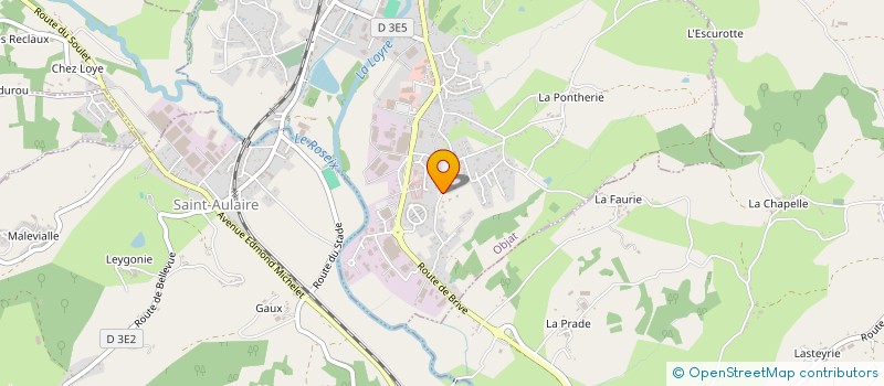 localisation de l'entreprise OBJAT MEUBLES à OBJAT