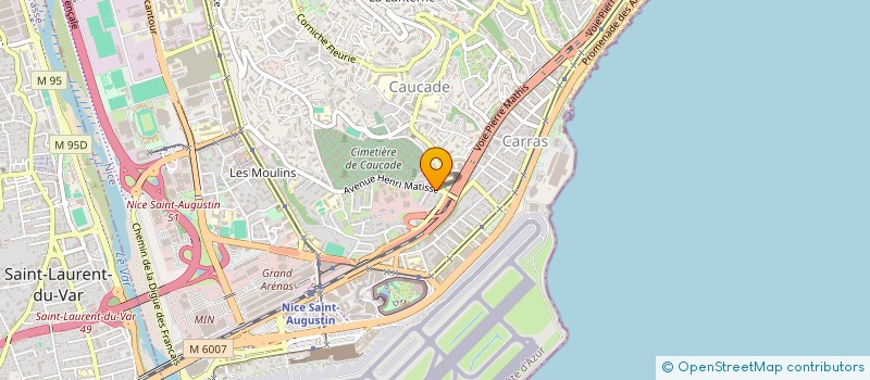 localisation de l'entreprise OBJECTIF 100 ANS.COM à NICE