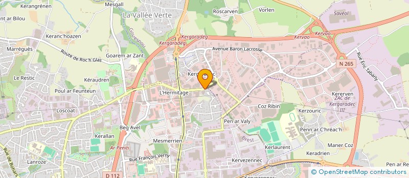 localisation de l'entreprise OBJECTIF 2000  BREST