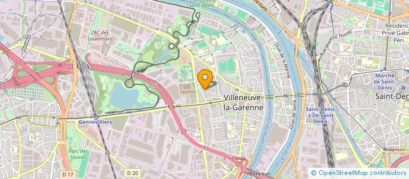 localisation de l'entreprise OBJECTIF 2000 à VILLENEUVE-LA-GARENNE