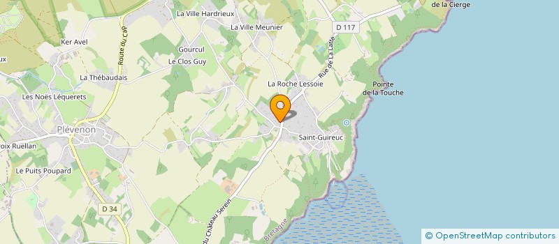 localisation de l'entreprise OBJECTIF 22 (LE CINEMA S'EXPOSE 22)  PLEVENON