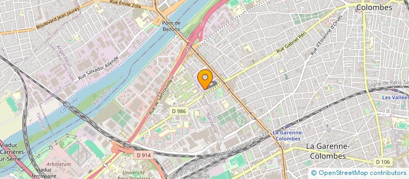 localisation de l'entreprise OBJECTIF 3 P  COLOMBES