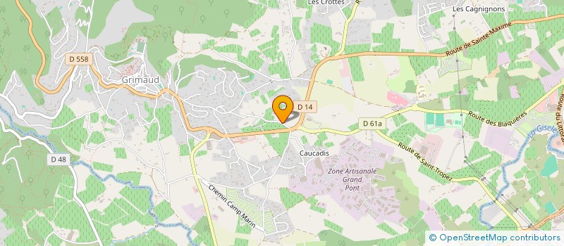 localisation de l'entreprise OBJECTIF 36 à GRIMAUD