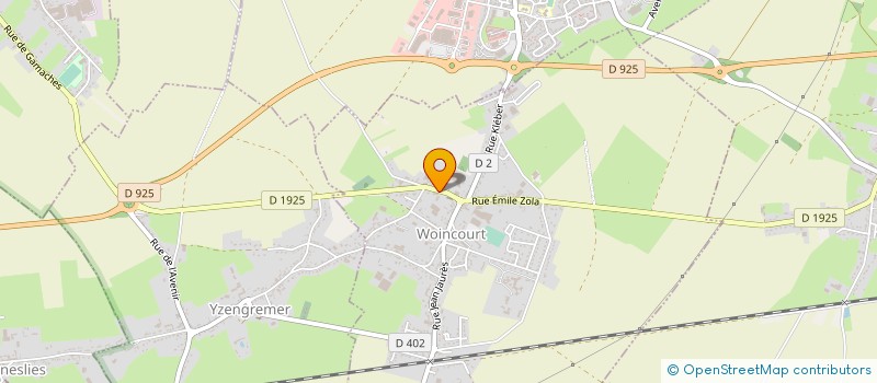 localisation de l'entreprise OBJECTIF à WOINCOURT