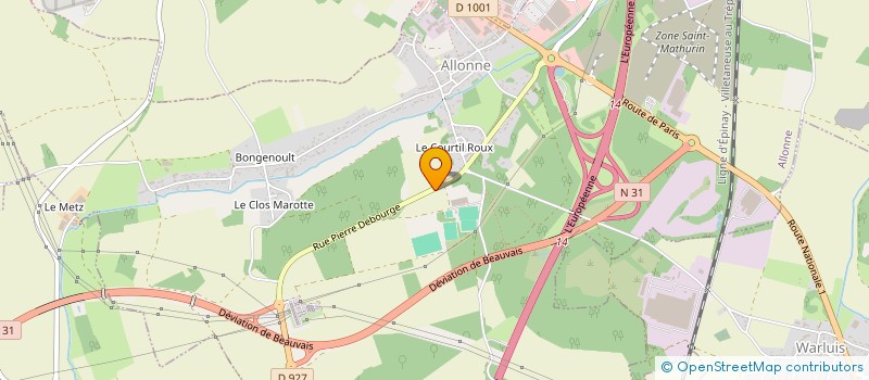 localisation de l'entreprise OBJECTIF 3L.COM  ALLONNE