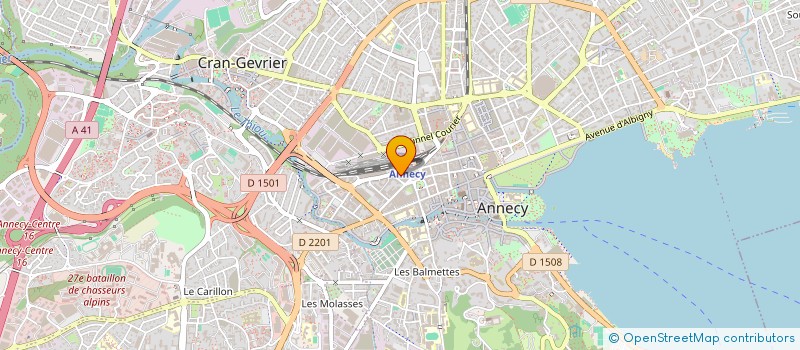 localisation de l'entreprise OBJECTIF 40 à ANNECY