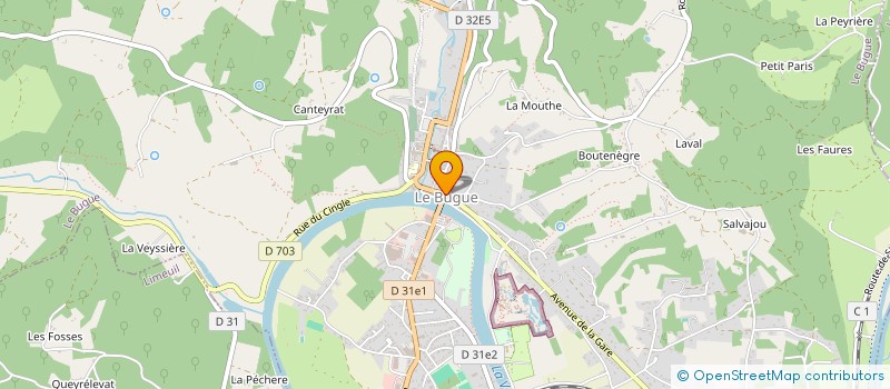 localisation de l'entreprise OBJECTIF 42  LE BUGUE