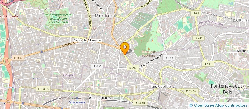 localisation de l'entreprise OBJECTIF à MONTREUIL
