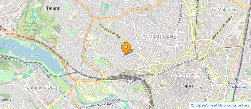 localisation de l'entreprise OBJECTIF  DIJON