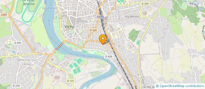 localisation de l'entreprise OBJECTIF 97 à VICHY