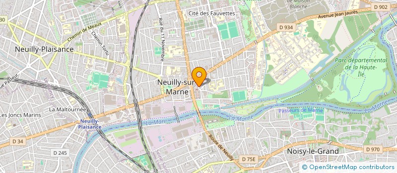 localisation de l'entreprise OBJECTIF AERO à NEUILLY-SUR-MARNE