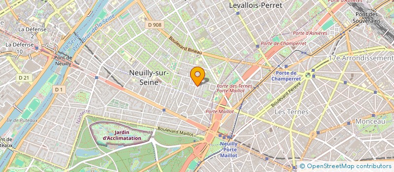 localisation de l'entreprise OBJECTIF AVENIR à NEUILLY-SUR-SEINE