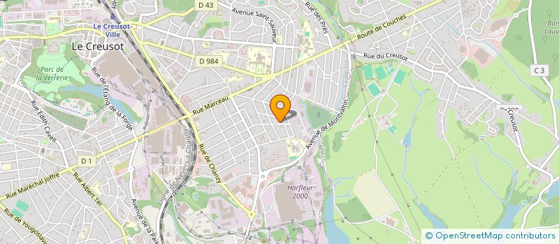 localisation de l'entreprise OBJECTIF BLEU DU CREUSOT  LE CREUSOT