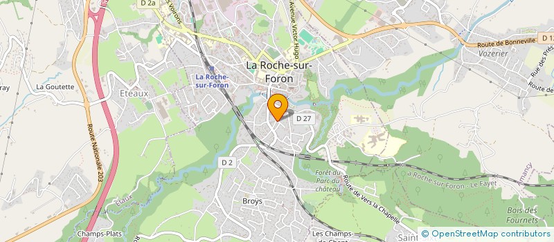 localisation de l'entreprise OBJECTIF BOIS  LA ROCHE-SUR-FORON