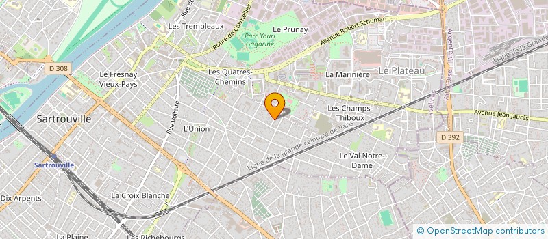 localisation de l'entreprise OBJECTIF C à SARTROUVILLE