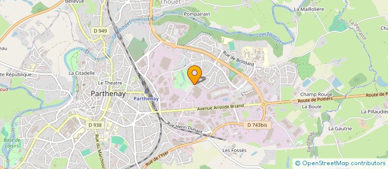 localisation de l'entreprise OBJECTIF CIBLES à PARTHENAY