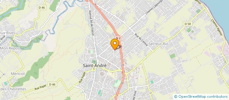 localisation de l'entreprise OBJECTIF CINEMA à SAINT-ANDRE