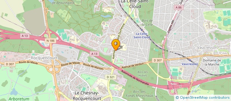 localisation de l'entreprise OBJECTIF CONDUITE à LA CELLE-SAINT-CLOUD
