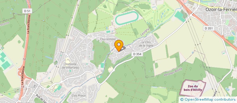 localisation de l'entreprise OBJECTIF CONSEIL  FEROLLES-ATTILLY