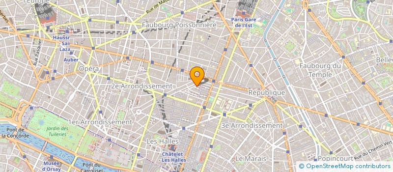 localisation de l'entreprise OBJECTIF CONSTRUCTION 250  PARIS