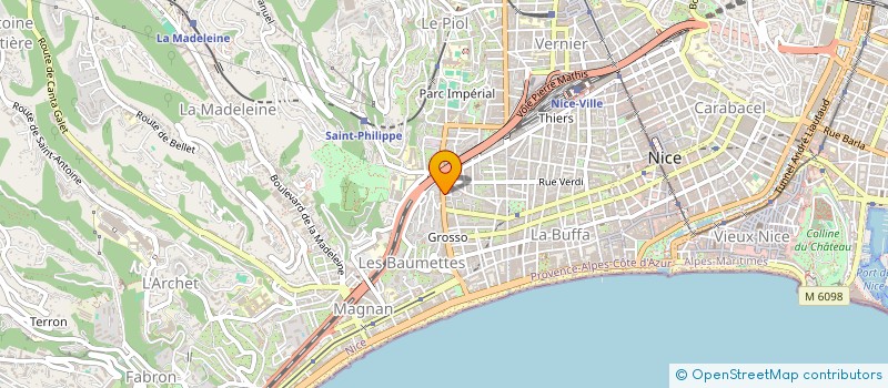 localisation de l'entreprise OBJECTIF CREATION  NICE