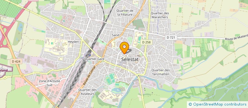 localisation de l'entreprise OBJECTIF DEVELOP INITIA LOCALES ALSACE  SELESTAT