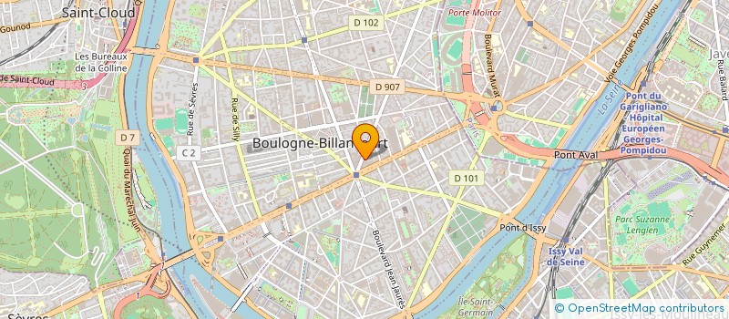localisation de l'entreprise OBJECTIF DIAGNOSTIC à BOULOGNE-BILLANCOURT