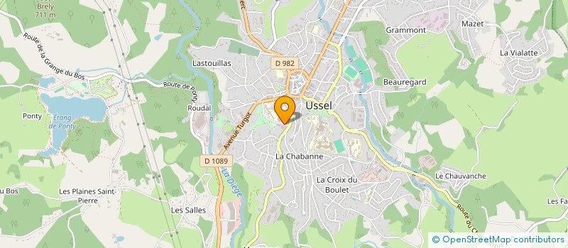 localisation de l'entreprise OBJECTIF ECOENERGIE à USSEL