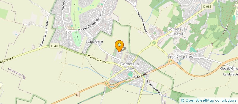 localisation de l'entreprise OBJECTIF EQUILIBRE  GOMETZ-LA-VILLE