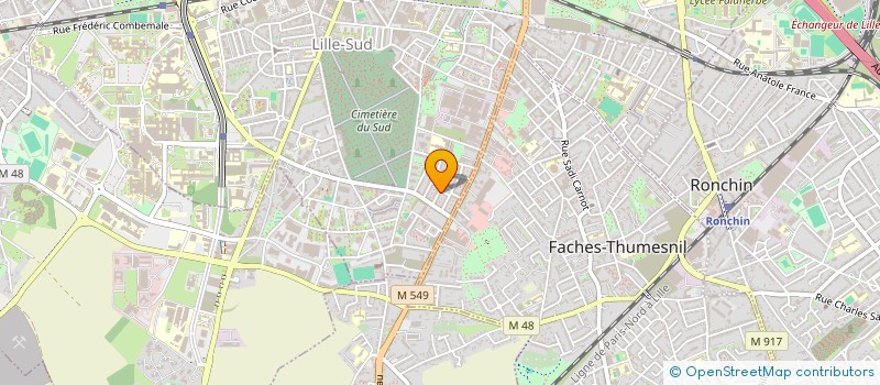 localisation de l'entreprise OBJECTIF FIBRE à LILLE