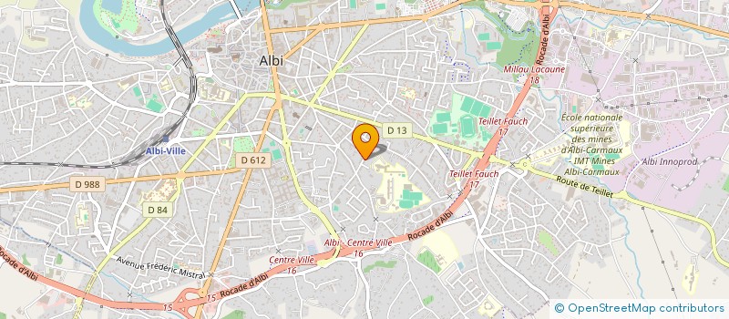 localisation de l'entreprise OBJECTIF FORMATION à ALBI