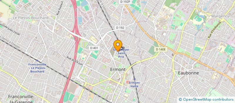 localisation de l'entreprise OBJECTIF FORMATION PLUS  ERMONT