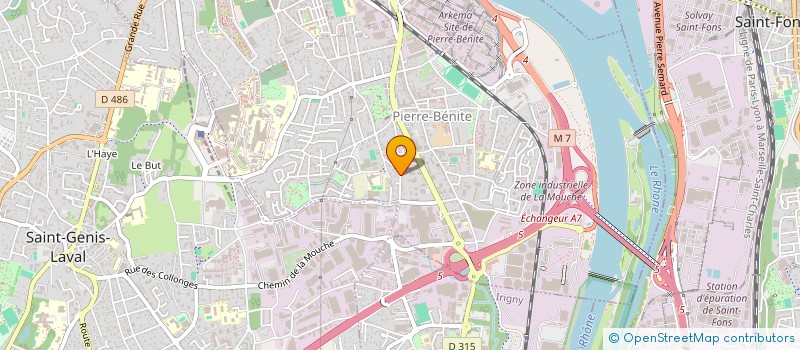 localisation de l'entreprise OBJECTIF FREESTYLE  OULLINS-PIERRE-BENITE