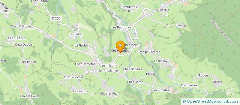 localisation de l'entreprise OBJECTIF GLACE  SAINT-JEAN-DE-THOLOME