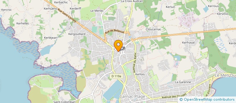 localisation de l'entreprise OBJECTIF GLOBE  CARNAC