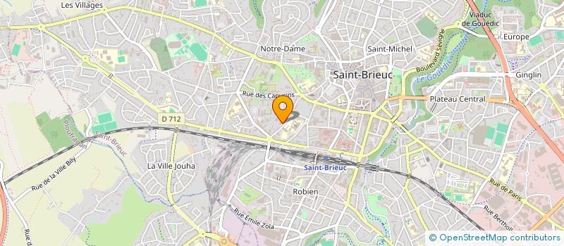 localisation de l'entreprise OBJECTIF HANDICAP SOLIDARITE à SAINT-BRIEUC