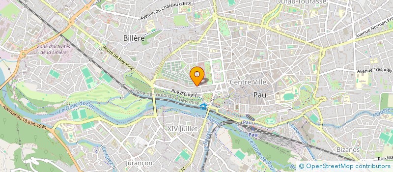 localisation de l'entreprise OBJECTIF IMAGE PAU à PAU