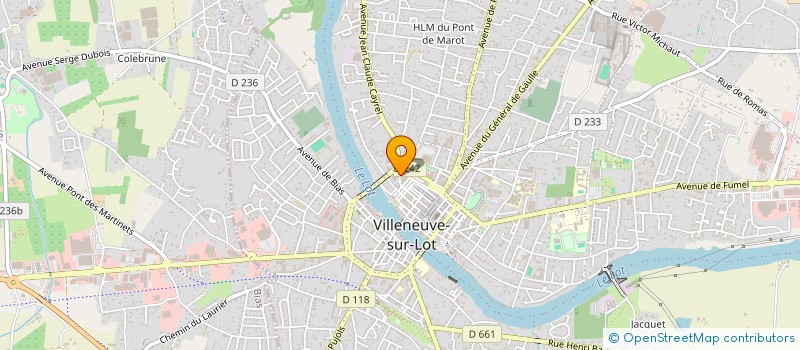 localisation de l'entreprise OBJECTIF IMAGE, PHOTO CLUB DU VILLENEUVOIS  VILLENEUVE-SUR-LOT