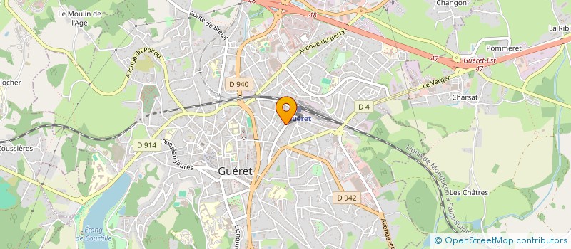 localisation de l'entreprise OBJECTIF INFORMATIQUE à GUERET